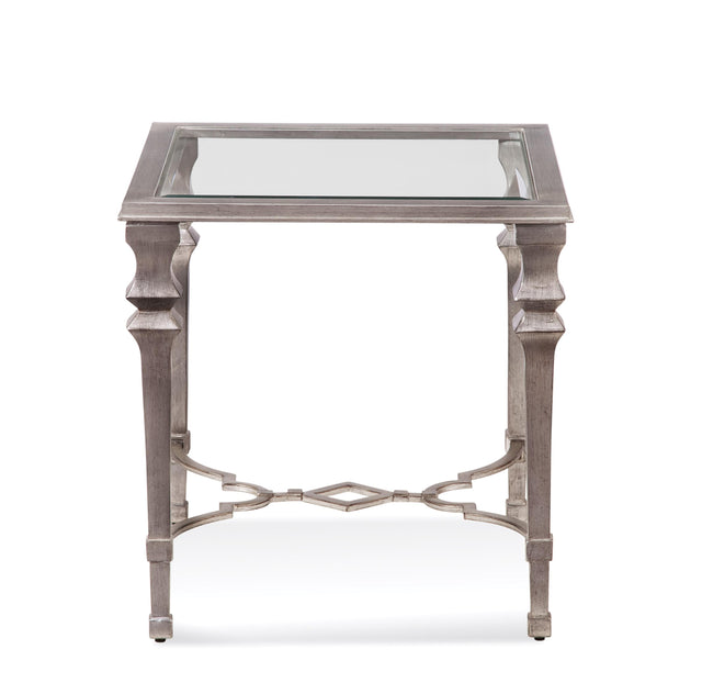 Bassett Silver Sylvia Square End Table