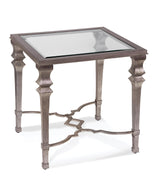 Bassett Silver Sylvia Square End Table