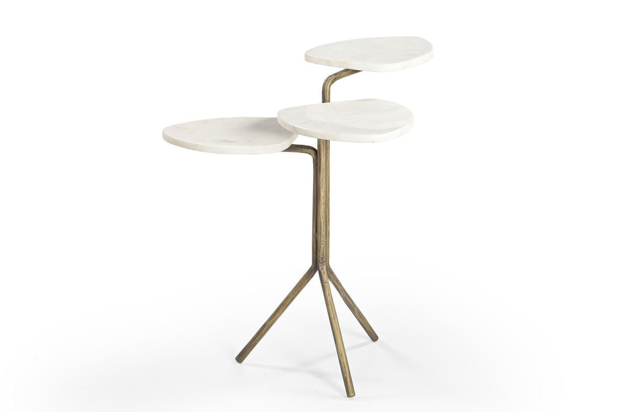 Bassett Gold Alpine Accent Table