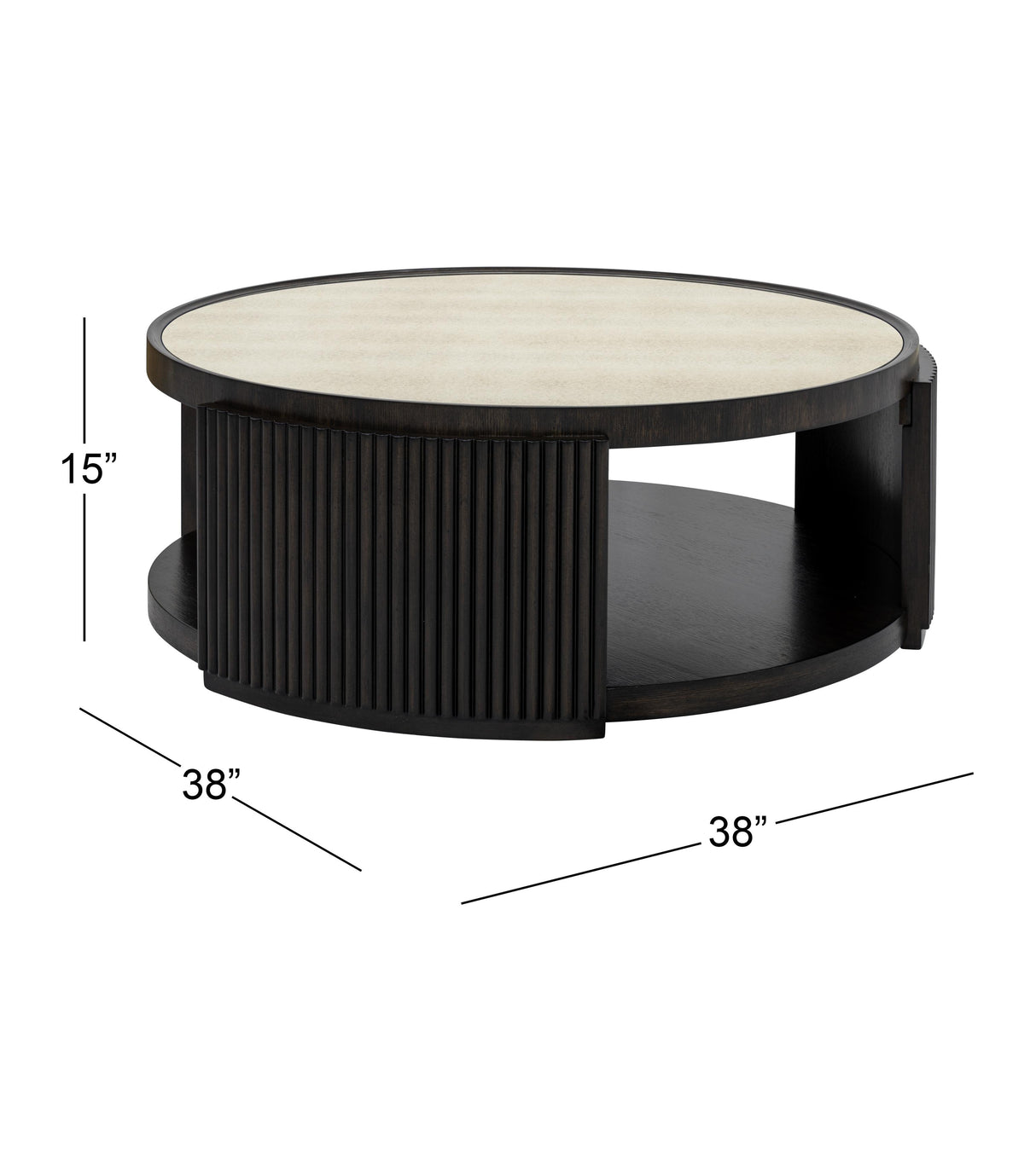 Bassett Brown Rivera Coffee Table