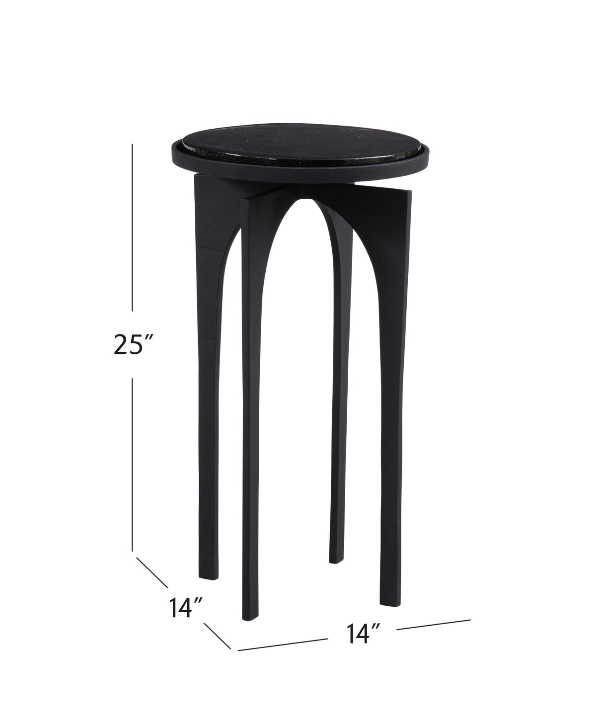 Bassett Black Moore Accent Table