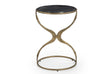 Bassett Gold Hourglass Accent Table