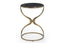 Bassett Gold Hourglass Accent Table