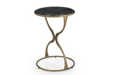 Bassett Gold Hourglass Accent Table
