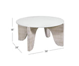Bassett White Bali Round Coffee Table