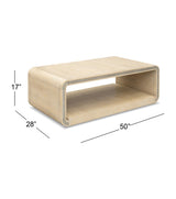 Bassett Natural Damone Coffee Table