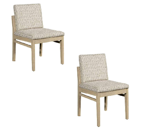 Bassett Beige Trifecta Dining Chair Set of 2