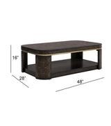 Bassett Black Langford Coffee Table