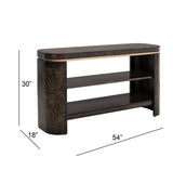Bassett Black Langford Console Table