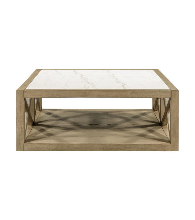 Bassett Tan Holden Square Coffee Table