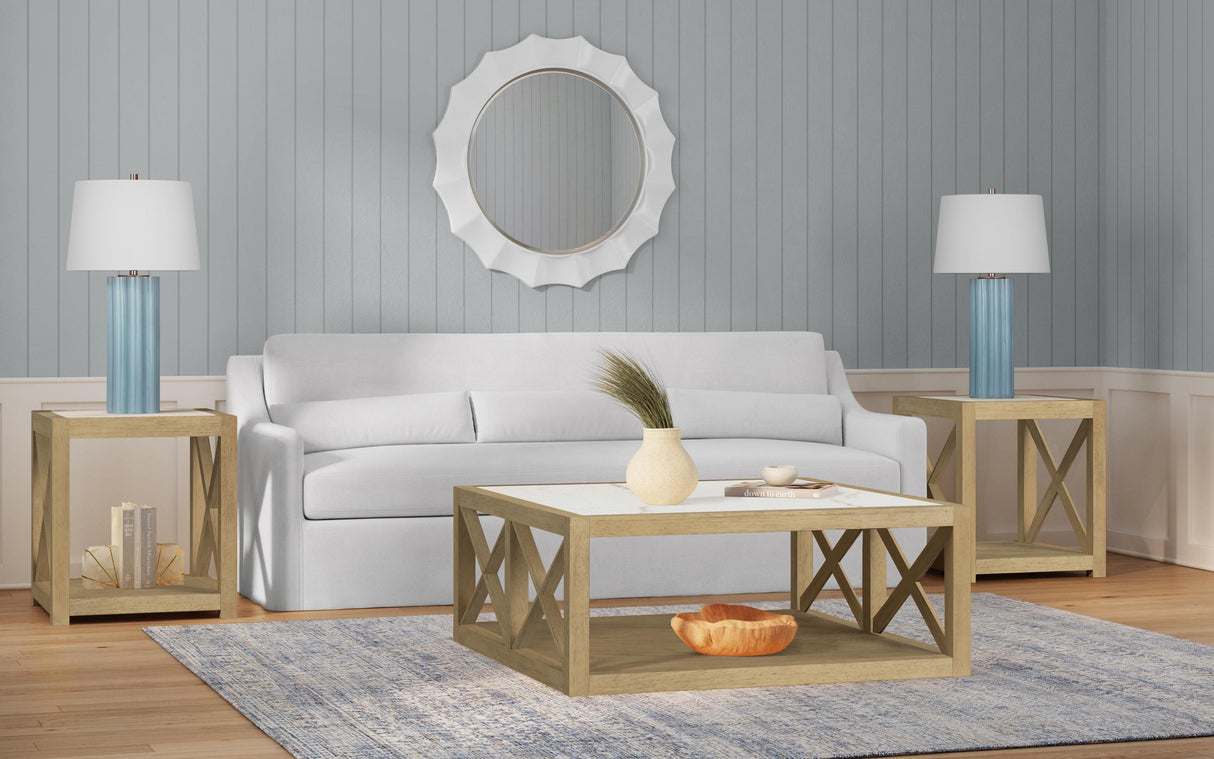 Bassett Tan Holden Square Coffee Table
