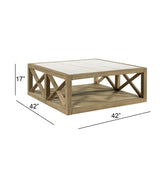 Bassett Tan Holden Square Coffee Table