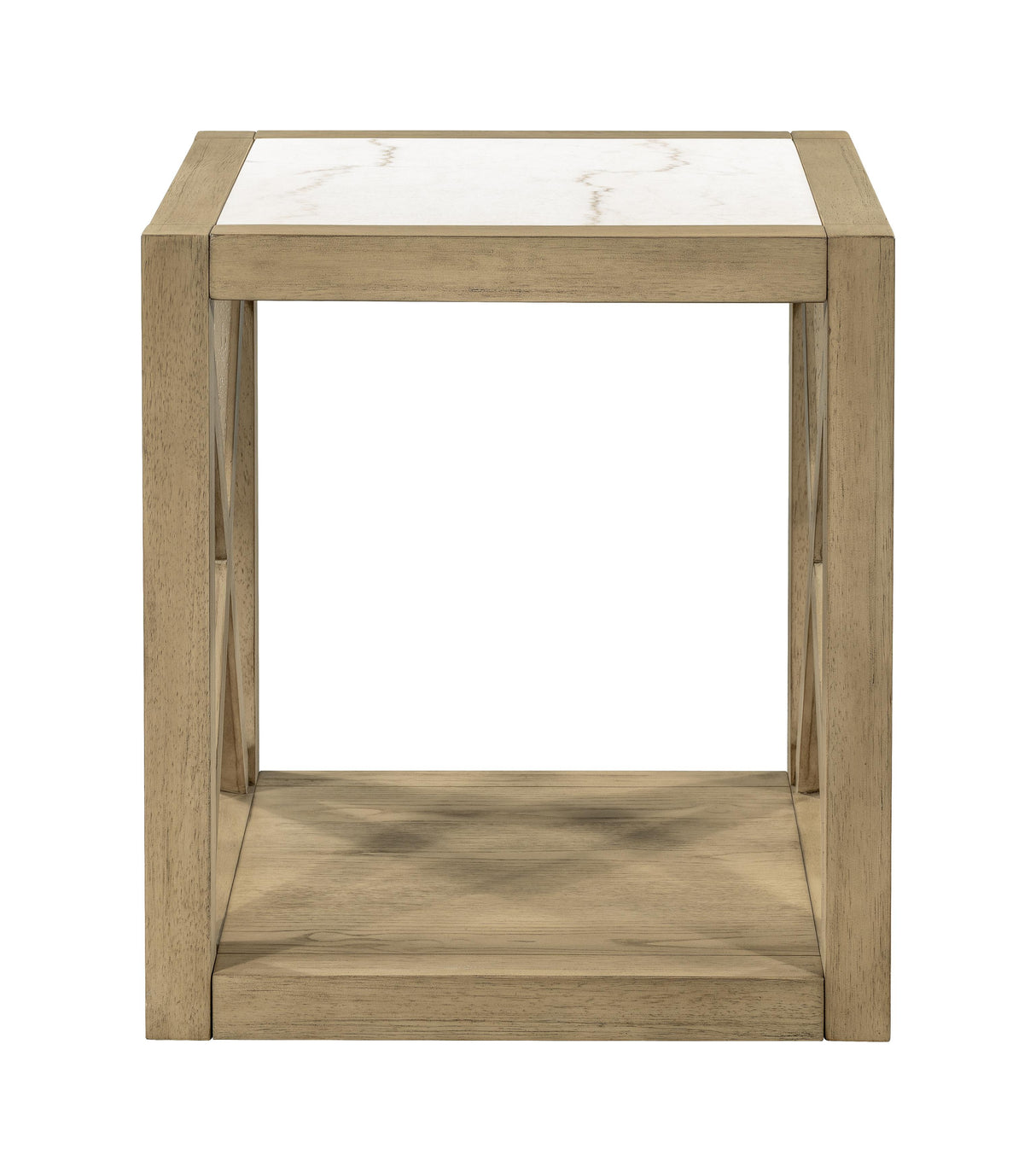 Bassett Tan Holden Square End Table