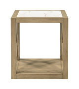 Bassett Tan Holden Square End Table
