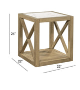 Bassett Tan Holden Square End Table
