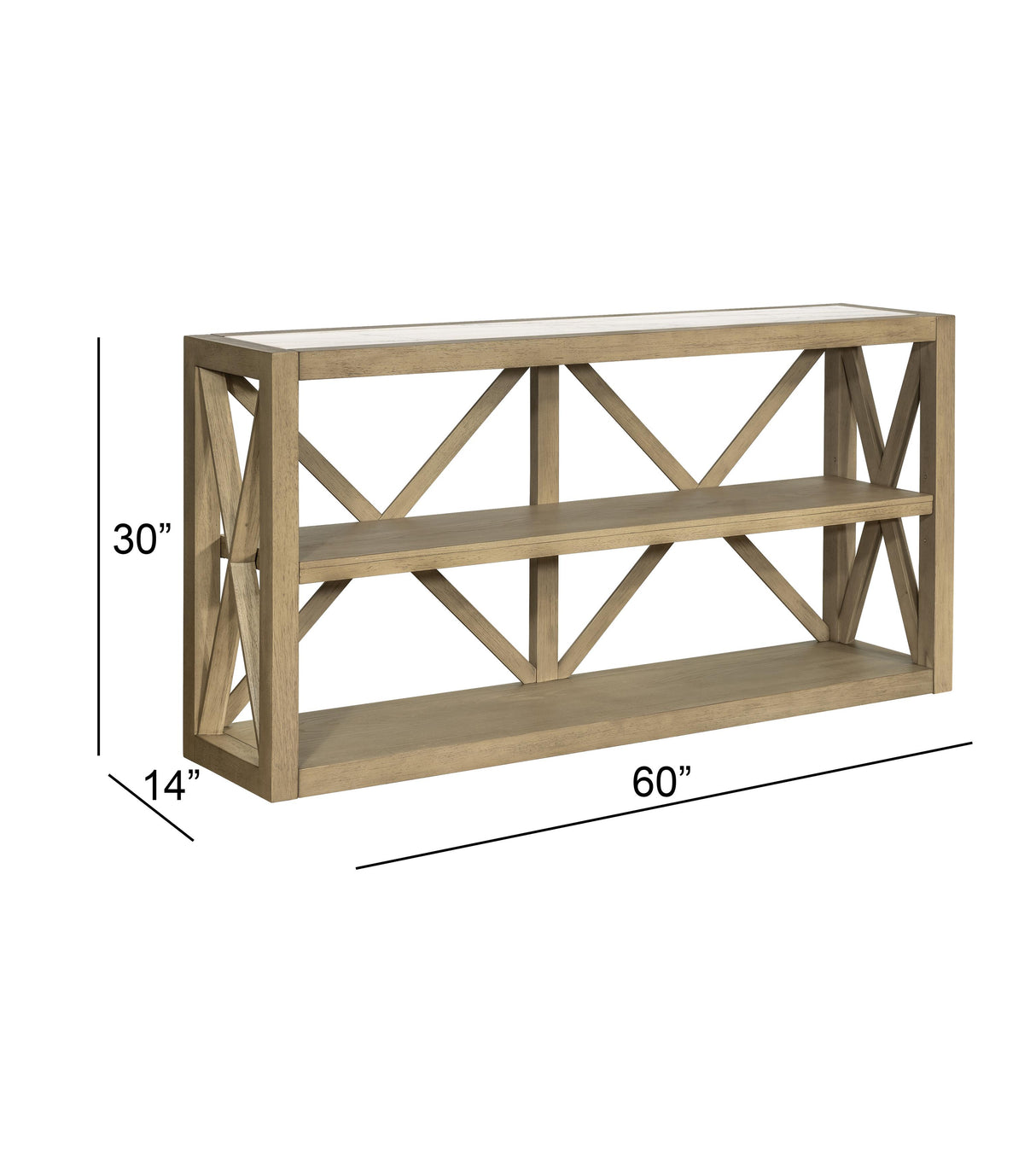 Bassett Tan Holden Console Table