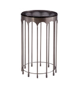 Bassett Silver Hartley Nickel Accent Table