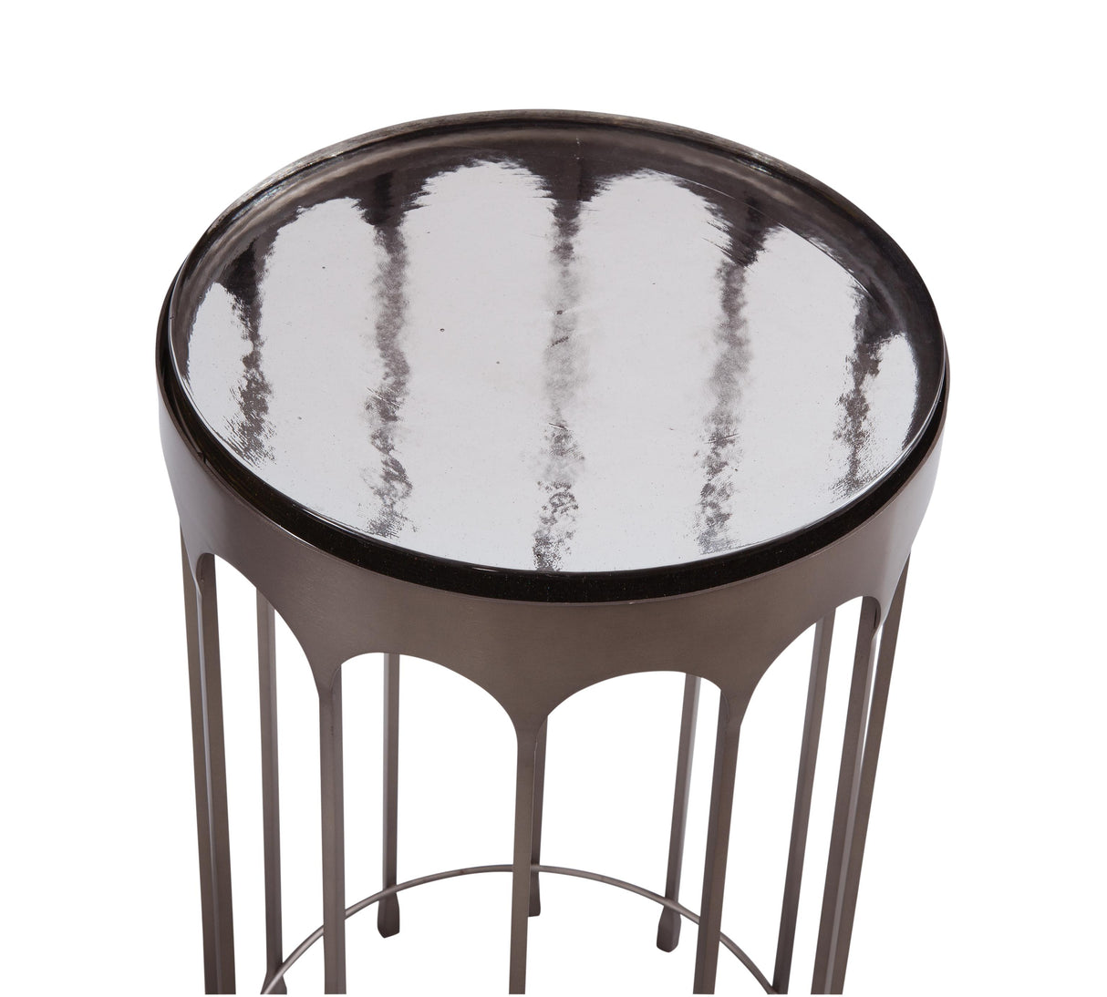 Bassett Silver Hartley Nickel Accent Table