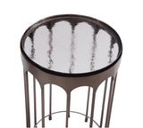 Bassett Silver Hartley Nickel Accent Table