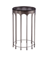 Bassett Silver Hartley Nickel Accent Table
