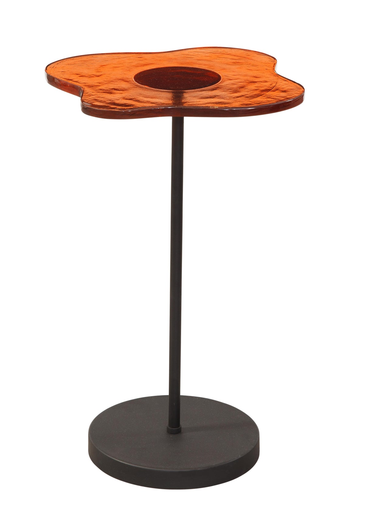 Bassett Black Elijah Accent Table - Red