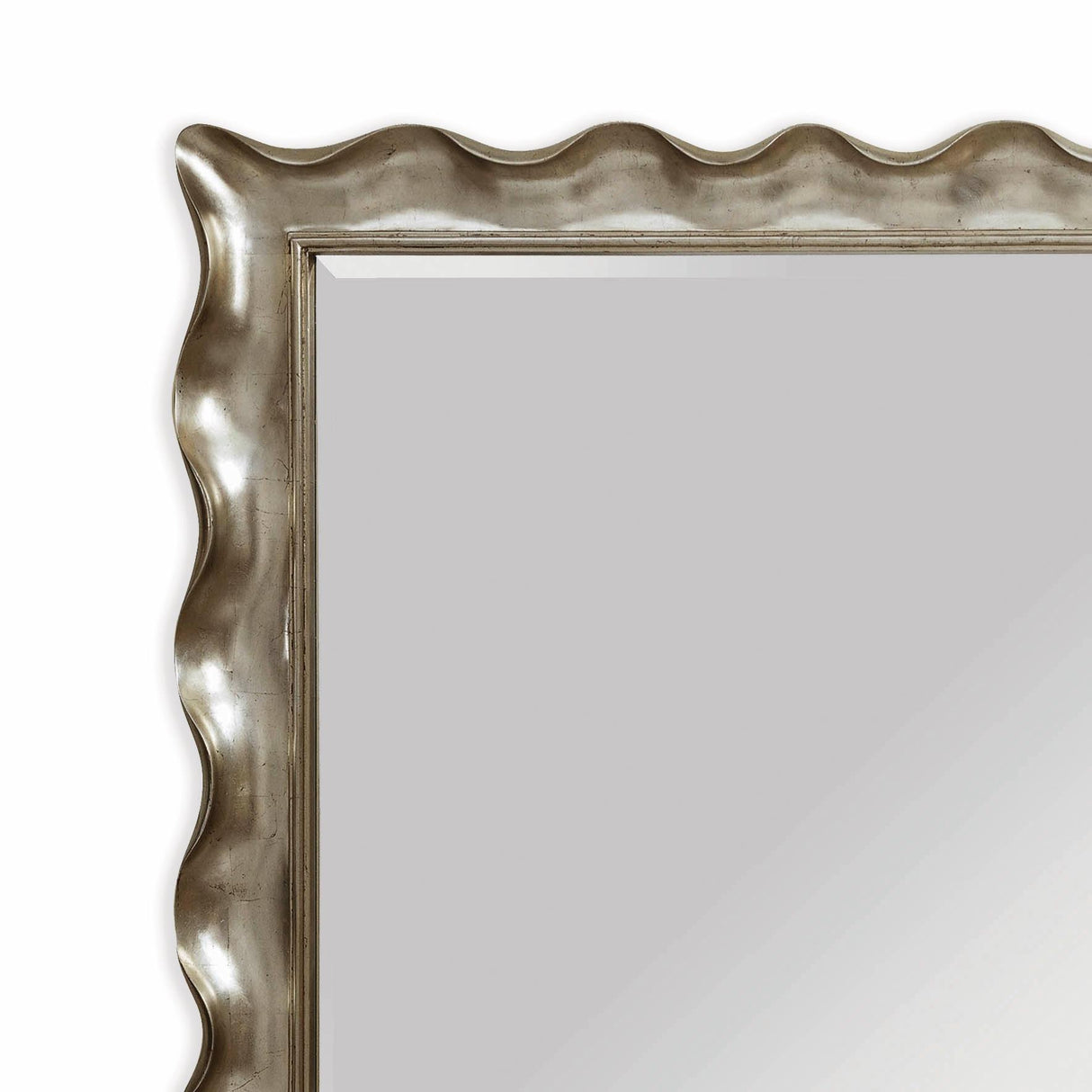 Bassett Silver Pie Crust Floor Mirror
