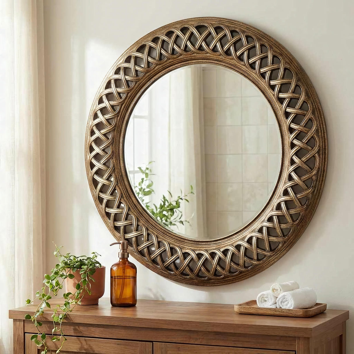 Bassett Silver Alissa Wall Mirror