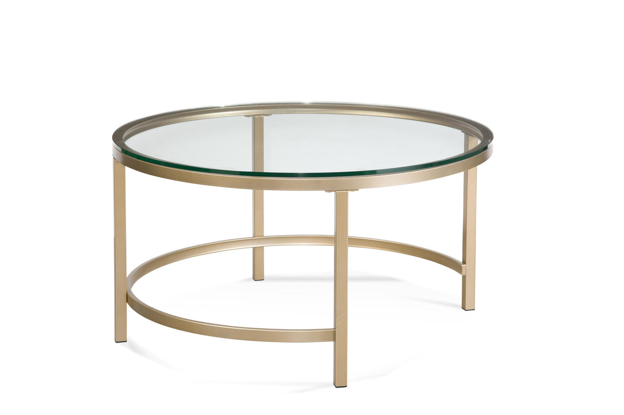 Bassett Gold Anderson Round Coffee