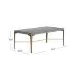 Bassett Gray Nylah Dining Table
