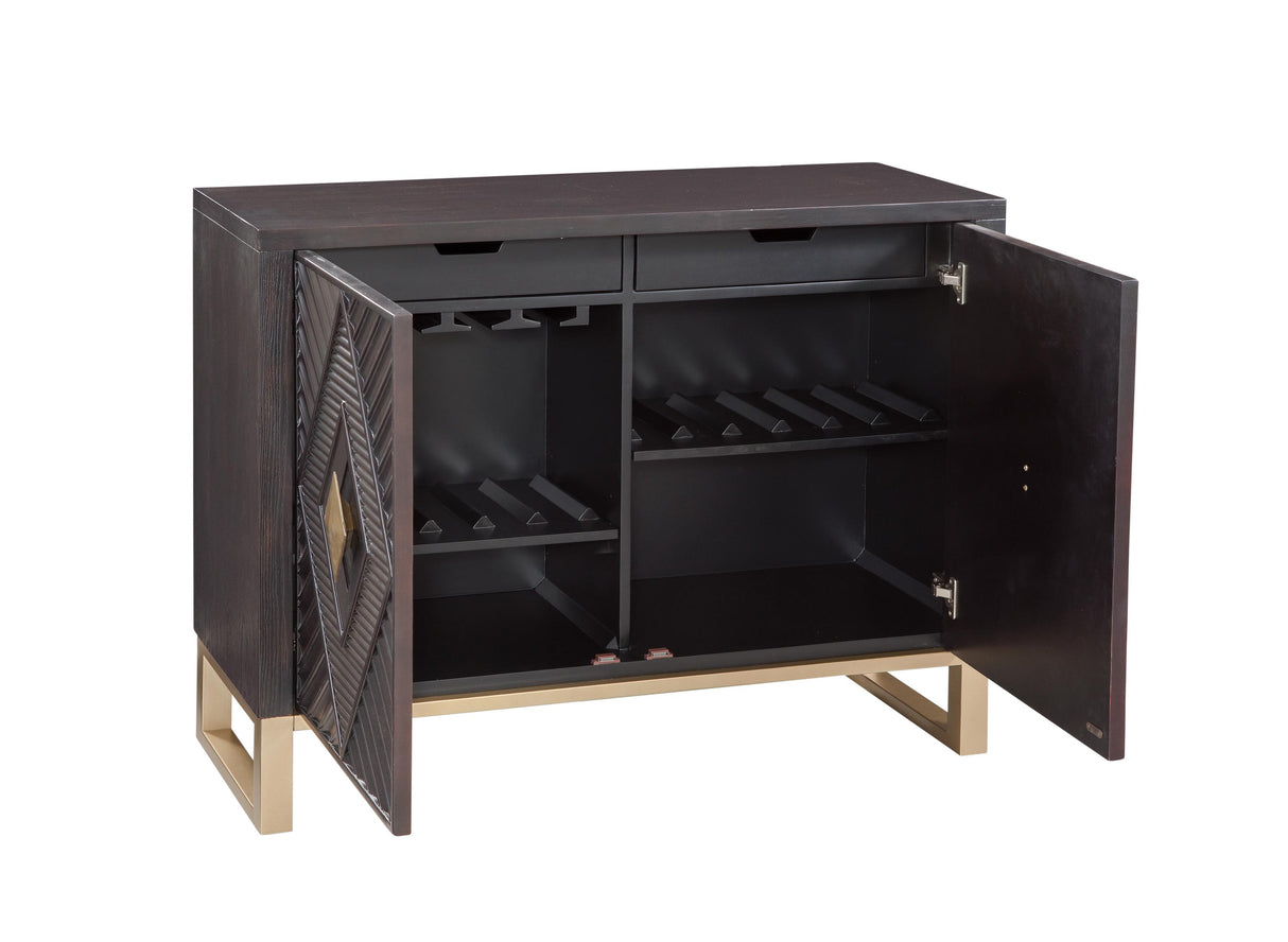 Bassett Brown Allamar Bar Cabinet
