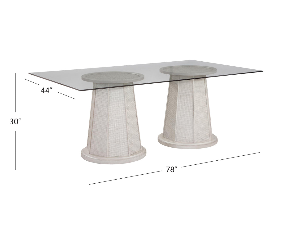 Bassett White Korey Dining Table