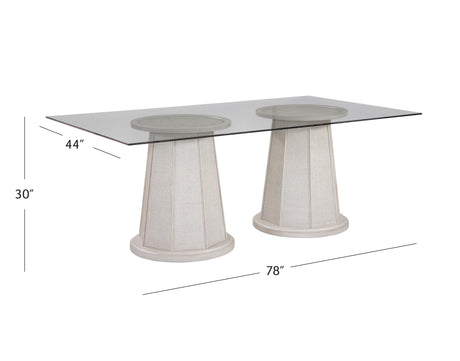 Bassett White Korey Dining Table