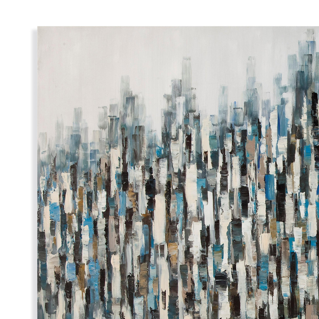 Bassett Blue Blue Lines Canvas Art