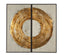 Bassett Gold Ring of Fire Framed Canvas