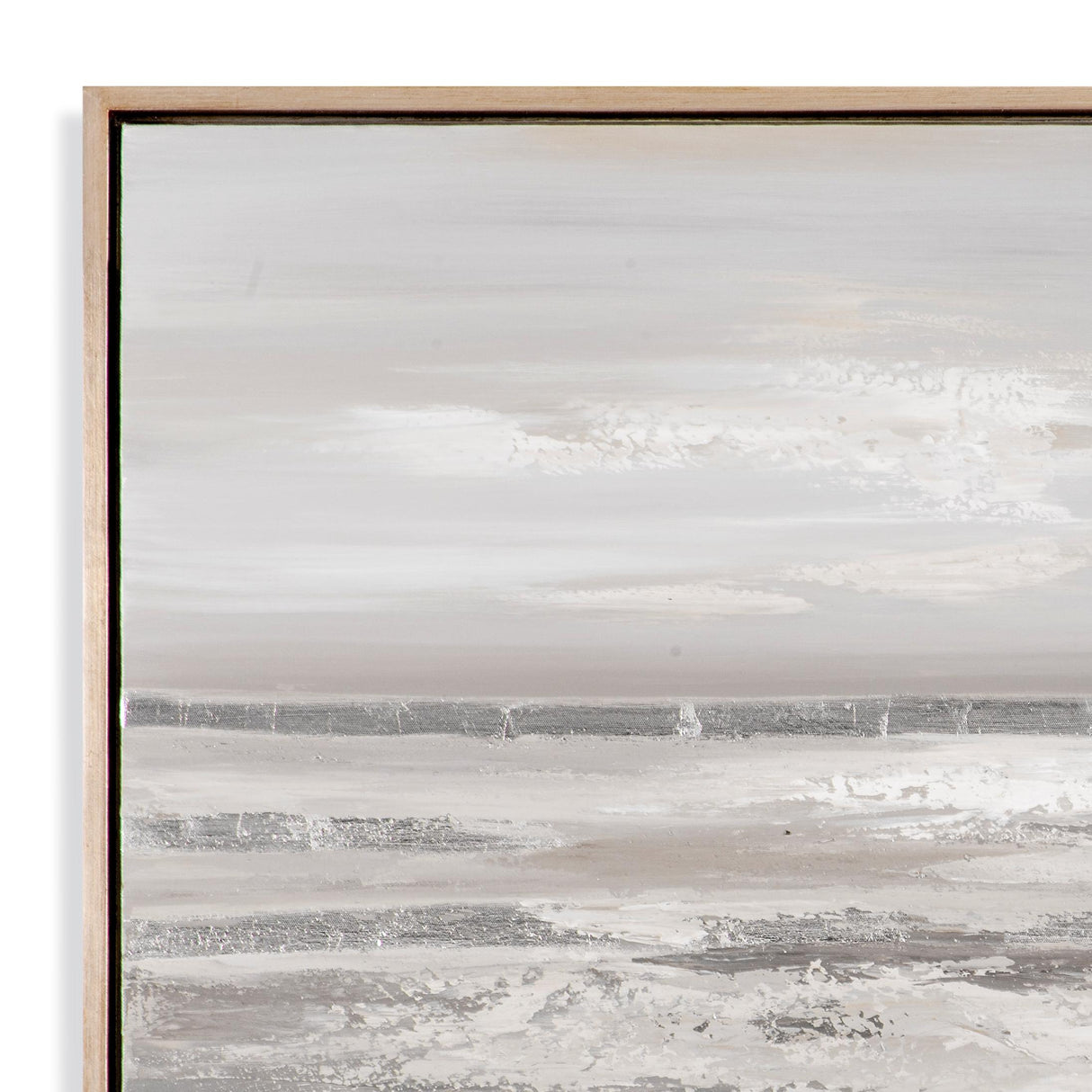 Bassett Silver Silver Landscape Framed Canvas