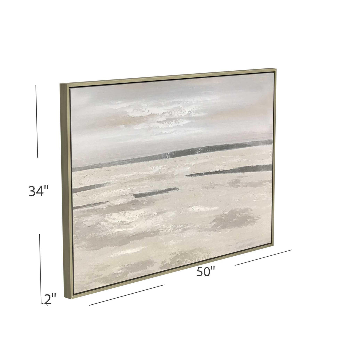 Bassett Silver Silver Landscape Framed Canvas