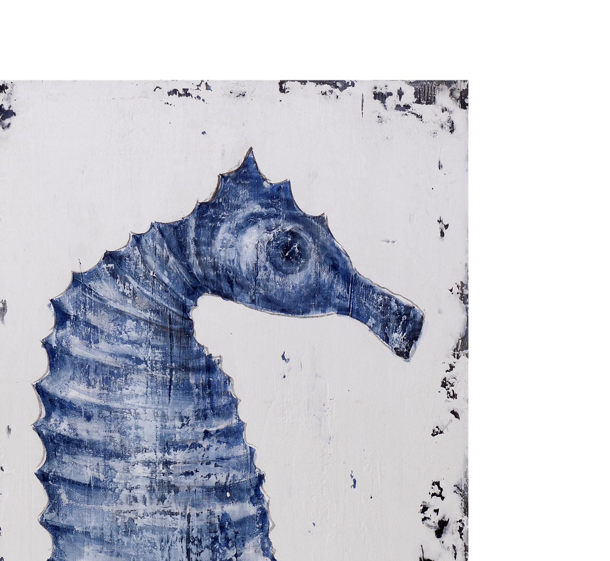 Bassett Blue Sea Horse I Canvas Art