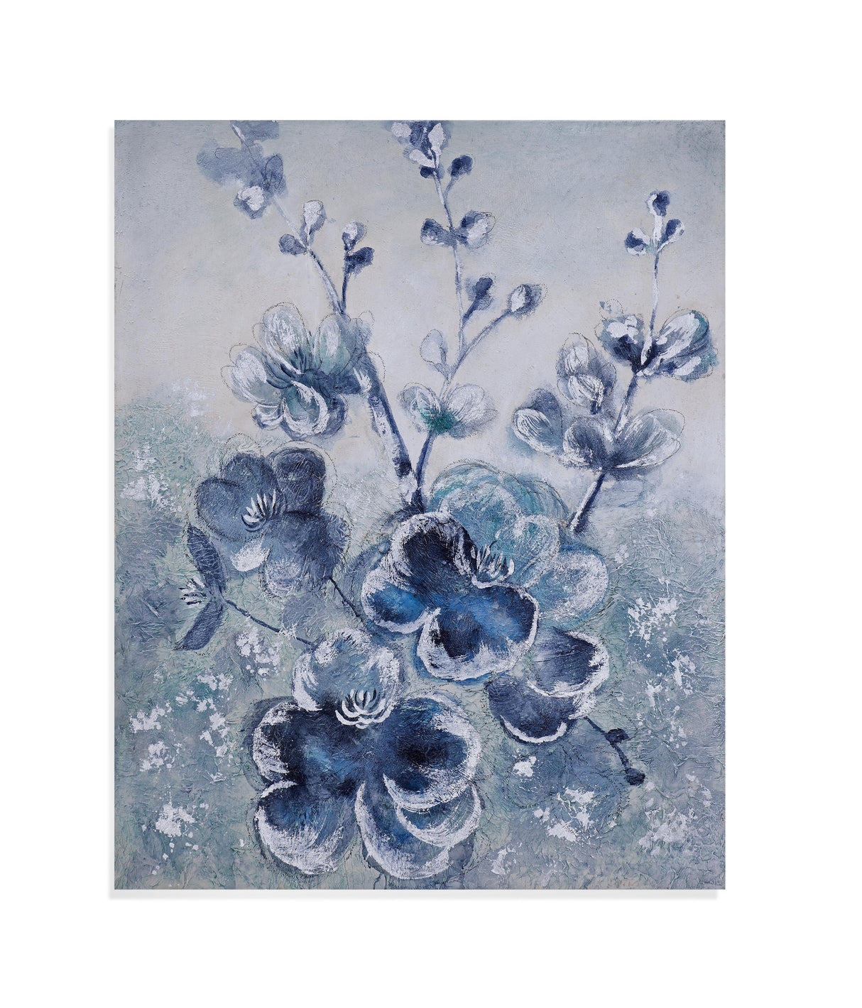 Bassett Blue Blooms Canvas Art