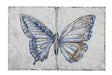Bassett Blue Blue Butterfly Canvas Art Set of 2