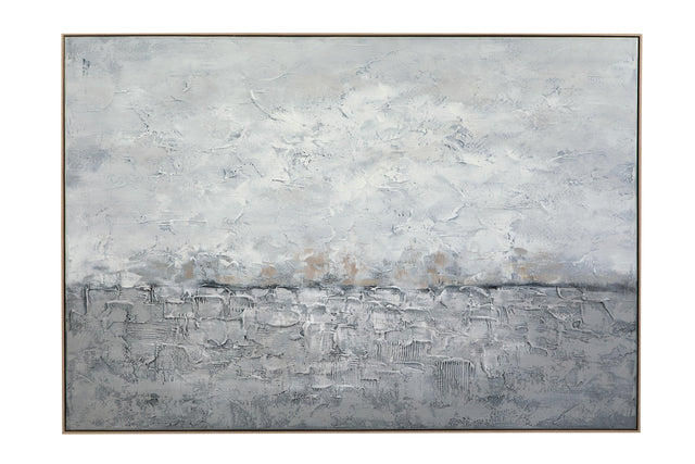 Bassett Gray Cordura Framed Canvas