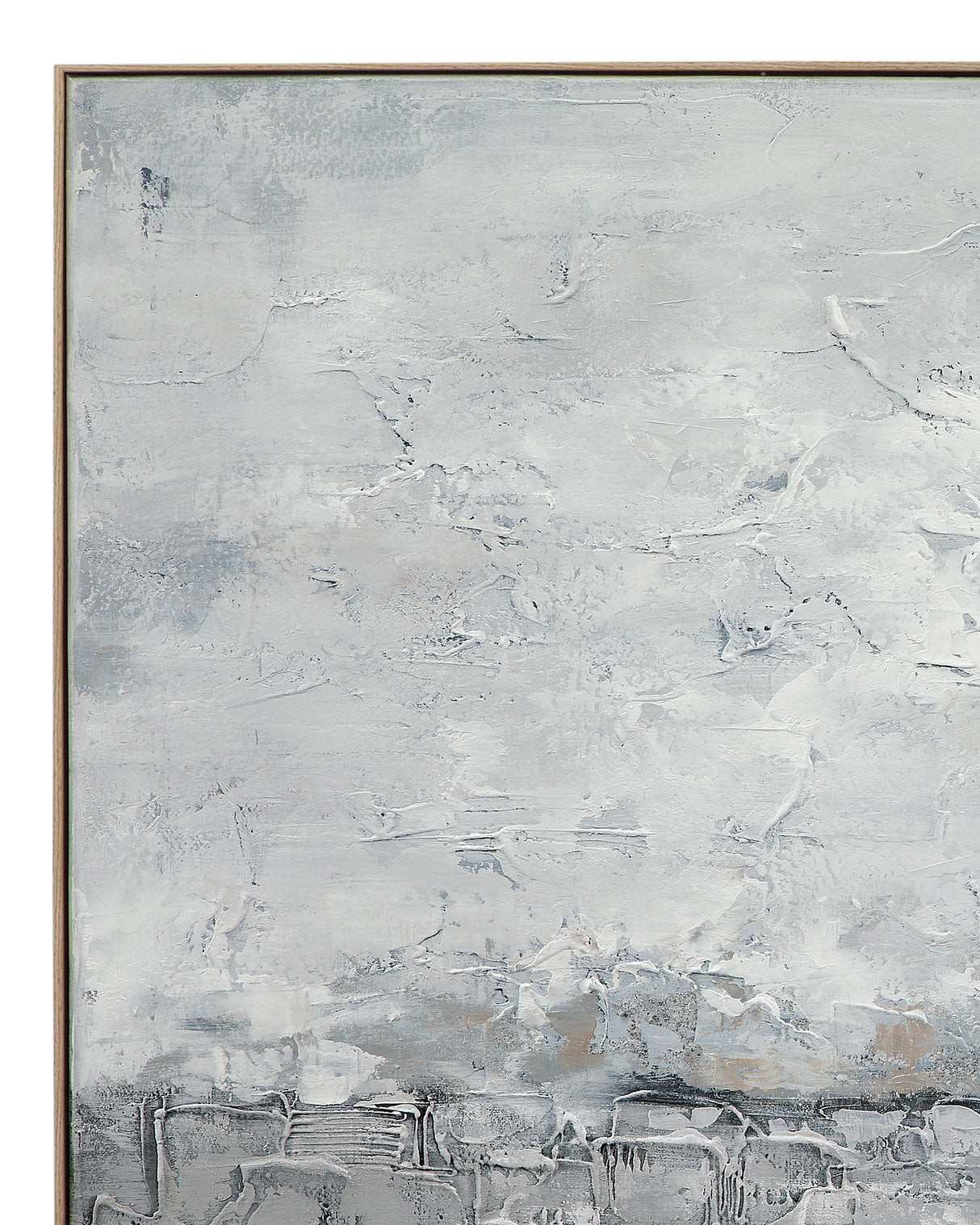 Bassett Gray Cordura Framed Canvas