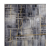 Bassett Gray Logistics Framed Canvas