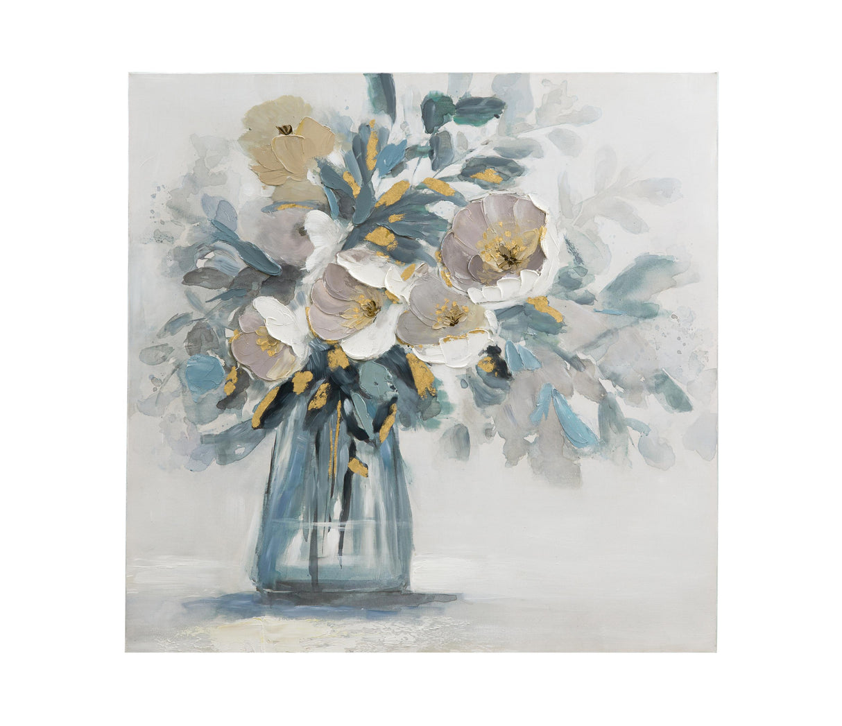 Bassett Blue Chloe Canvas Art