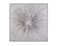 Bassett Silver Energy Burst Framed Canvas