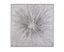 Bassett Silver Energy Burst Framed Canvas