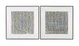 Bassett Black Graphite Framed Canvas Set of 2