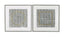Bassett Black Graphite Framed Canvas Set of 2