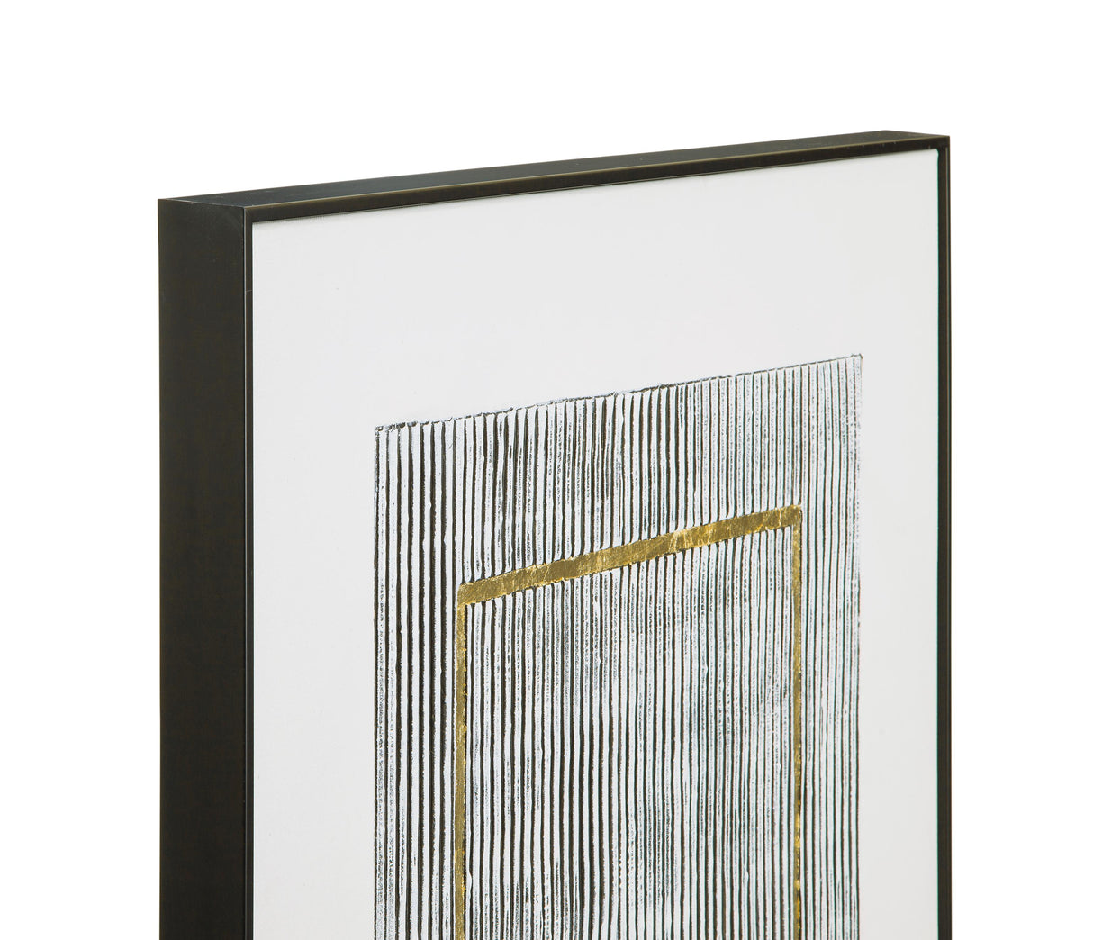 Bassett Black Graphite Framed Canvas Set of 2