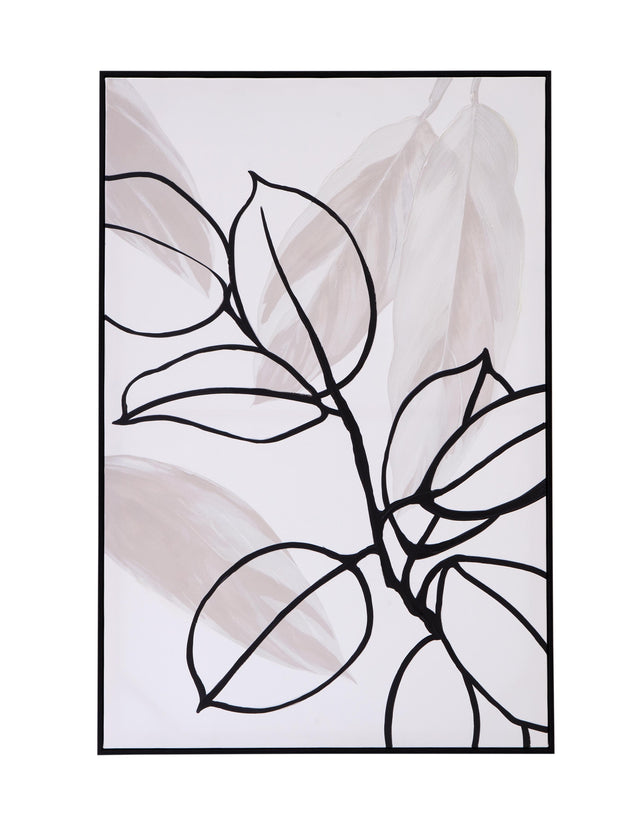 Bassett Black Harmony I Framed Canvas