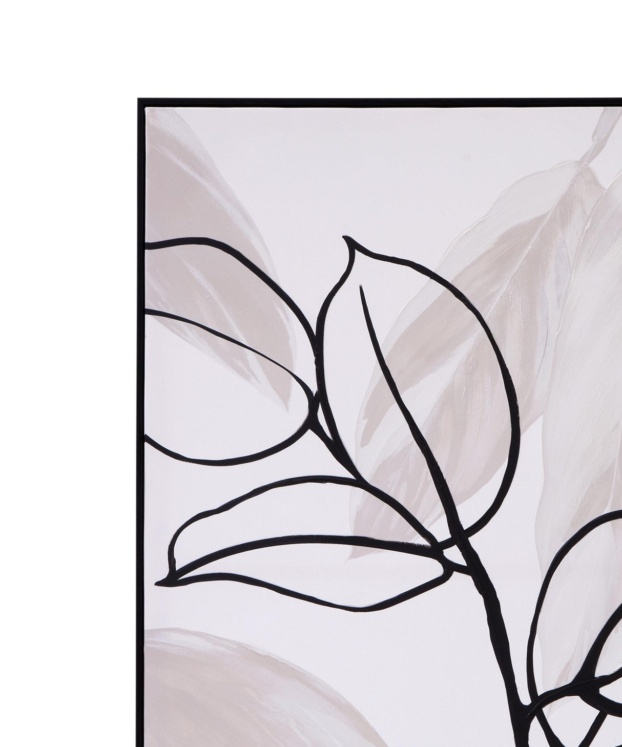 Bassett Black Harmony I Framed Canvas